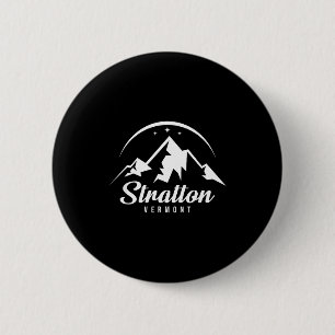 Badge Rond 5 Cm Station de ski Stratton vermont ski snowboard