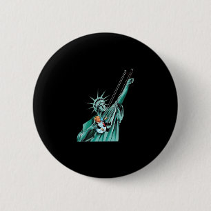 Badge Rond 5 Cm Statue de la Liberté