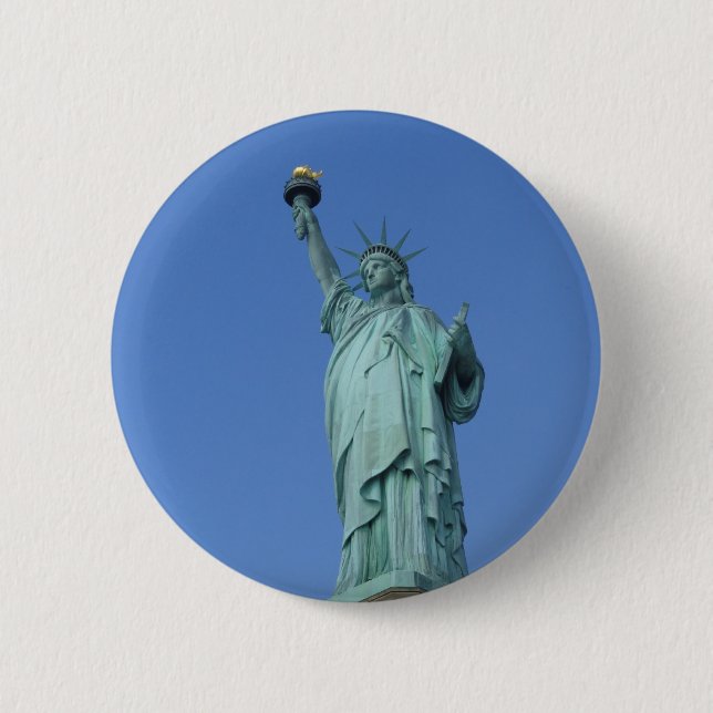 Badge Rond 5 Cm Statue de la Liberté (Devant)