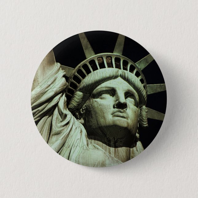 Badge Rond 5 Cm Statue de la Liberté (Devant)