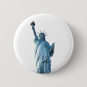 Badge Rond 5 Cm Statue de la liberté