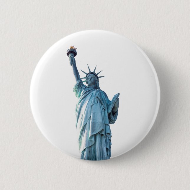 Badge Rond 5 Cm Statue de la liberté (Devant)
