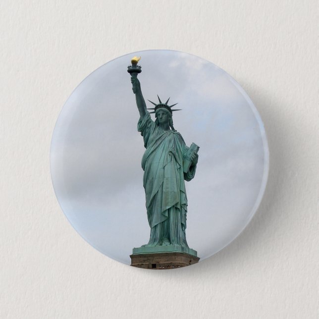 Badge Rond 5 Cm Statue de la liberté (Devant)