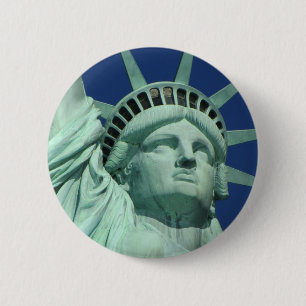 Badge Rond 5 Cm Statue de la liberté, New York