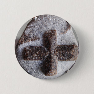 Badge Rond 5 Cm Staurolite, intersection en cristal parfaite