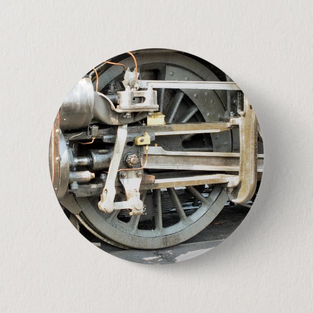BADGE ROND 5 CM STEAM TRAINS (Devant)