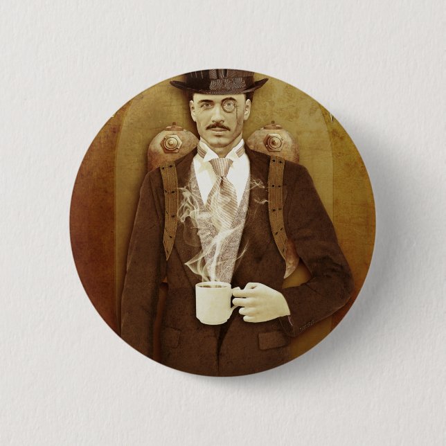 BADGE ROND 5 CM STEAMPUNK (Devant)