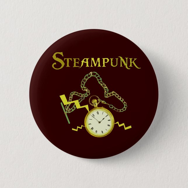 Badge Rond 5 Cm Steampunk Pocketwatch (Devant)