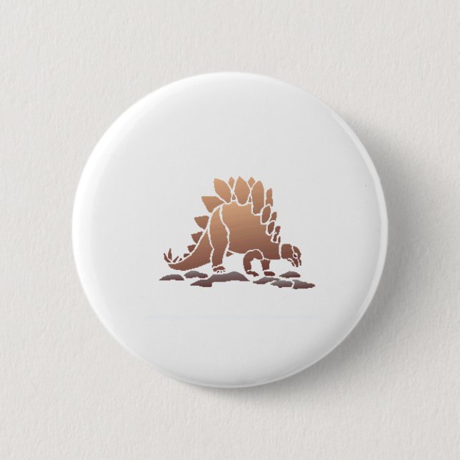 Badge Rond 5 Cm stegosaurus (Devant)