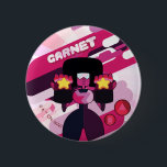 Badge Rond 5 Cm Steven Universe | Graphique de caractères Garnet<br><div class="desc">Découvrez ce personnage art graphique de Garnet avec ses guntlets !</div>