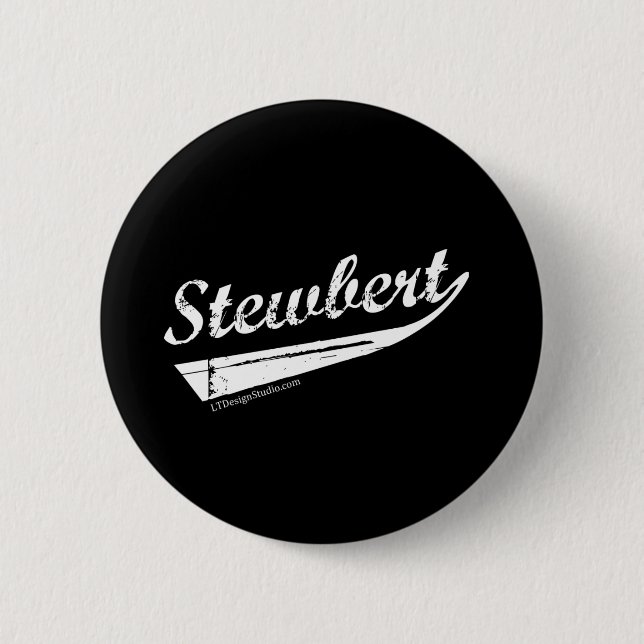 Badge Rond 5 Cm Stewbert - bouton (Devant)