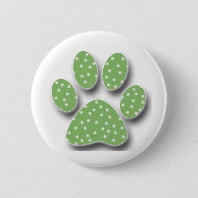 Badge Rond 5 Cm Stick Catus Paw (Devant)