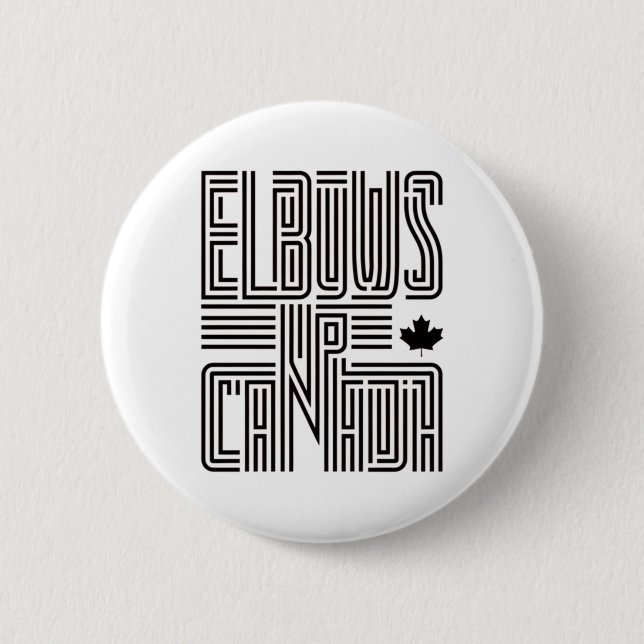 Badge Rond 5 Cm Sticker Canada Elbos Up5 (Devant)