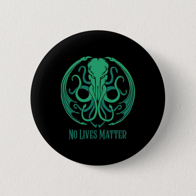 Badge Rond 5 Cm Sticker Cthulhu No Lives (Devant)