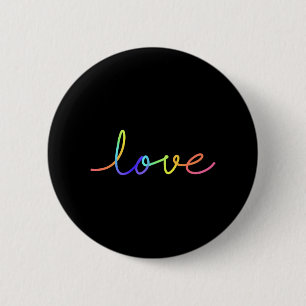 Badge Rond 5 Cm Sticker d'amour à main colorée
