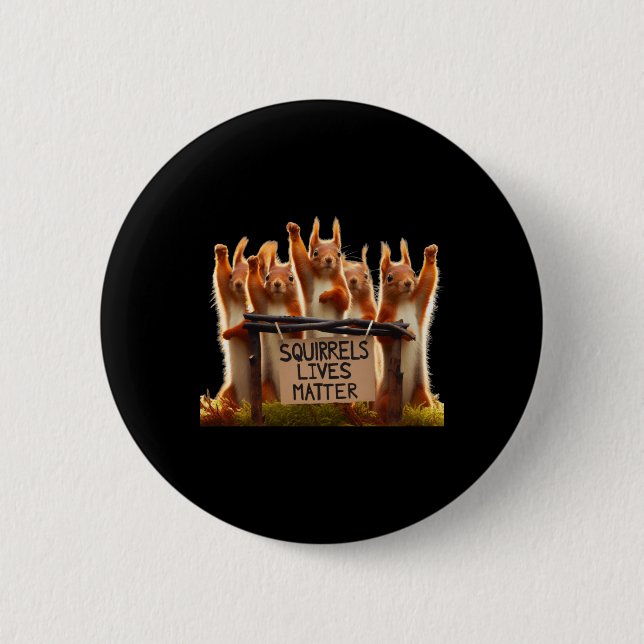 Badge Rond 5 Cm Sticker de la vie des écureuils (Devant)
