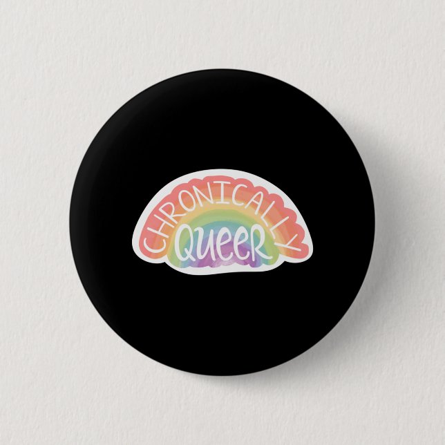Badge Rond 5 Cm Sticker de Queer Chronique (Devant)