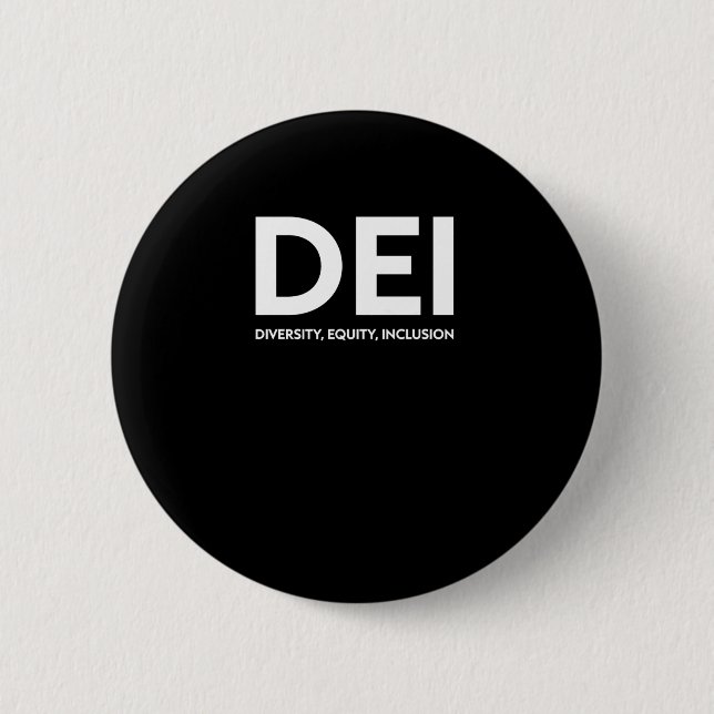 Badge Rond 5 Cm Sticker Dei Diversity Equity Inclusion (Devant)