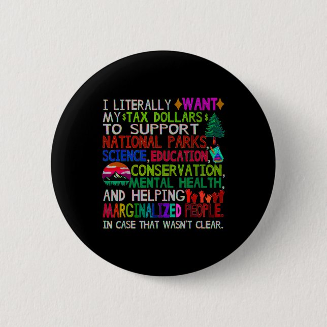 Badge Rond 5 Cm Sticker Uni Parks National (Devant)
