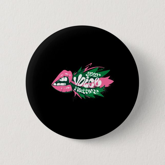 Badge Rond 5 Cm Sticker Voice S (Devant)