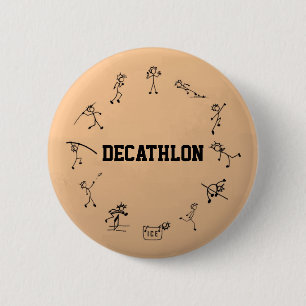 Badge Rond 5 Cm Stickman de décathlon