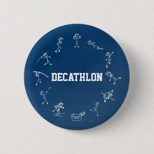 Badge Rond 5 Cm Stickman de décathlon piste et athlétisme de ter