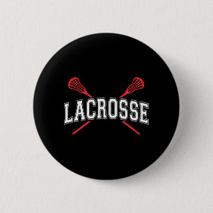 Badge Rond 5 Cm Sticks croisés rouges croisés crosse pour jeunes o