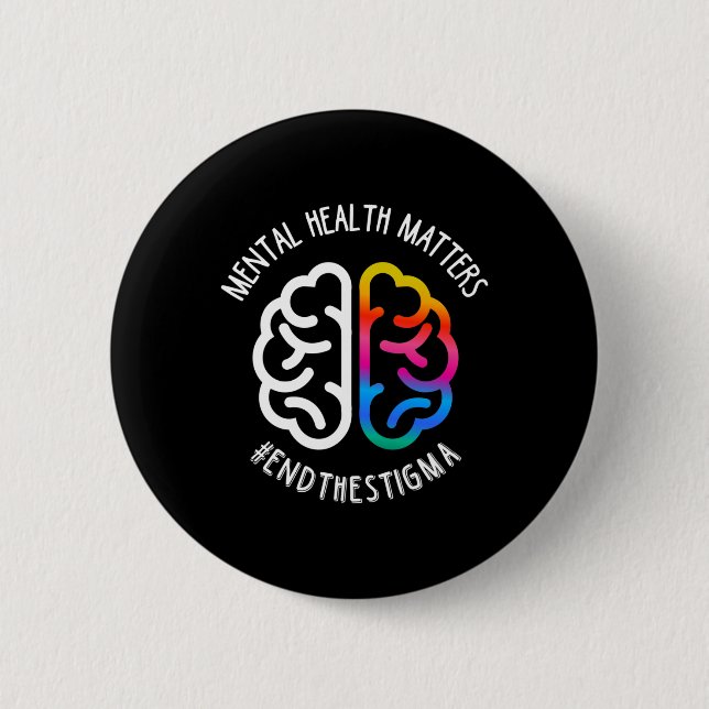 Badge Rond 5 Cm Stigmatisation de la fin des questions de santé (Devant)