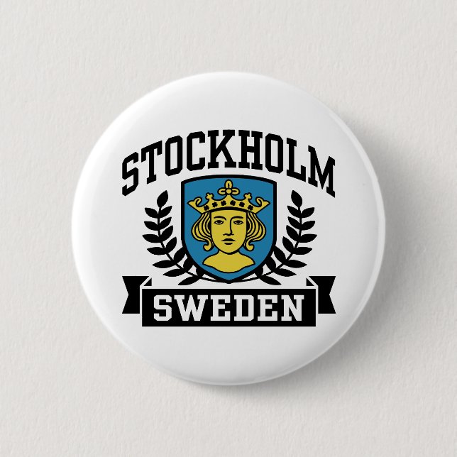Badge Rond 5 Cm Stockholm (Devant)