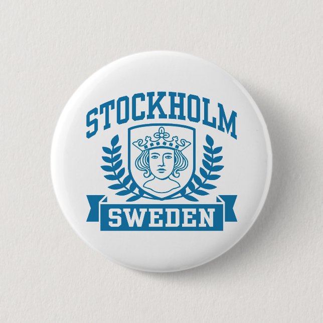 Badge Rond 5 Cm Stockholm (Devant)