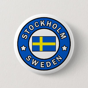 Badge Rond 5 Cm Stockholm Suède