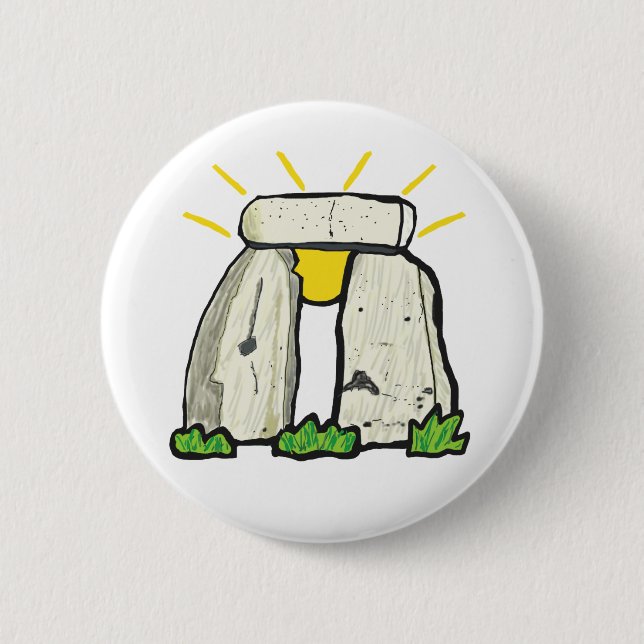 Badge Rond 5 Cm Stonehenge (Devant)