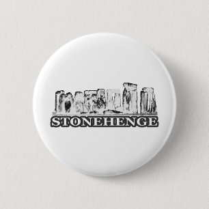 Badge Rond 5 Cm Stonehenge Blanc Noir Le MUSÉE Zazzle Cadeaux
