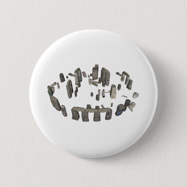 Badge Rond 5 Cm Stonehenge : Modèle 3D: (Devant)