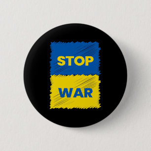 Badge Rond 5 Cm Stop à la guerre - Sauvez l'Ukraine - Arrêtez la g