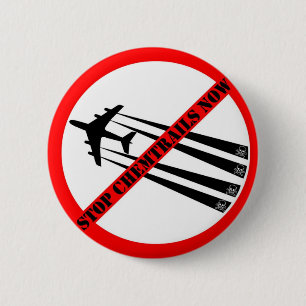 BADGE ROND 5 CM STOP CHEMTRAILS