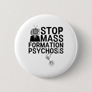 Badge Rond 5 Cm Stop M Formation Psychographie Anti Vax Psychologi