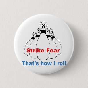 Badge Rond 5 Cm Strike Fear