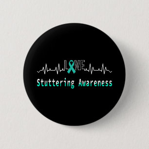 Badge Rond 5 Cm Stupeur Sensibilisation Amour Heartbeat Support R