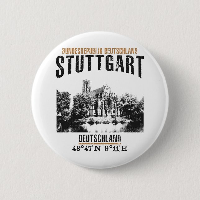 Badge Rond 5 Cm Stuttgart (Devant)