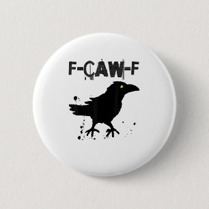 Badge Rond 5 Cm Style Créatif Humour Corbeau F Café Grunge