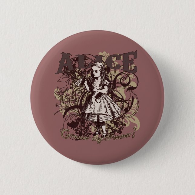 Badge Rond 5 Cm Style d'Alice Carnivale (Devant)