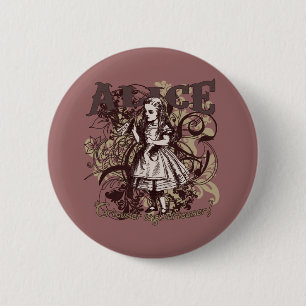Badge Rond 5 Cm Style d'Alice Carnivale