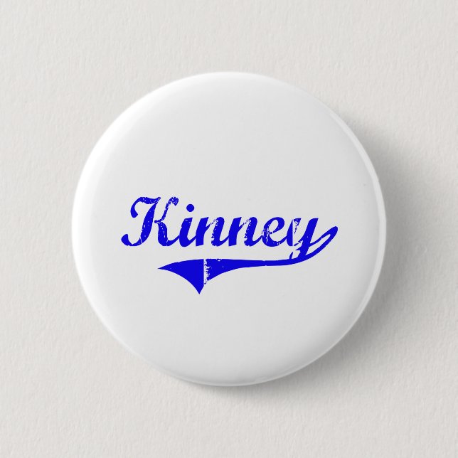 Badge Rond 5 Cm Style de classique de nom de famille de Kinney (Devant)