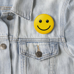 Badge Rond 5 Cm Style d'émoji personnalisé Accessoire de bouton de