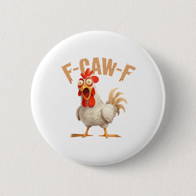 Badge Rond 5 Cm Style esthétique classique F-Caw-F (Devant)