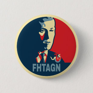 Badge Rond 5 Cm Style Hp Lovecraft FHTAGN Hope