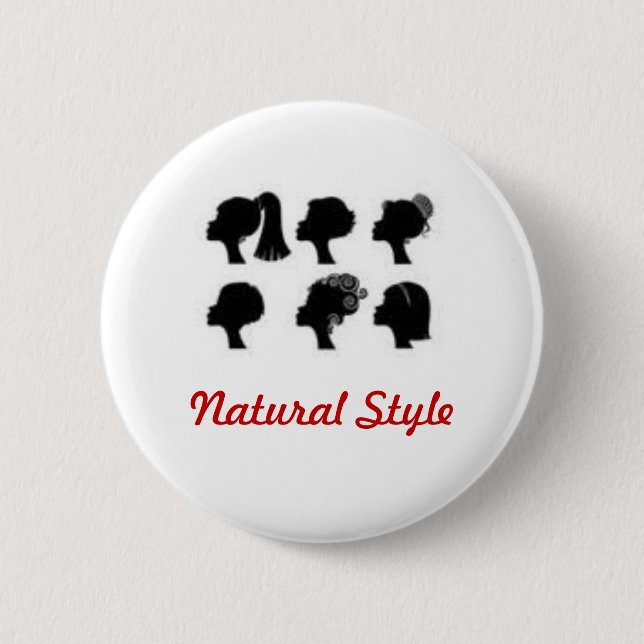 Badge Rond 5 Cm Style naturel (Devant)