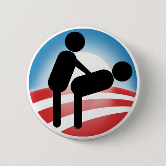 Badge Rond 5 Cm Style Obama du gouvernement