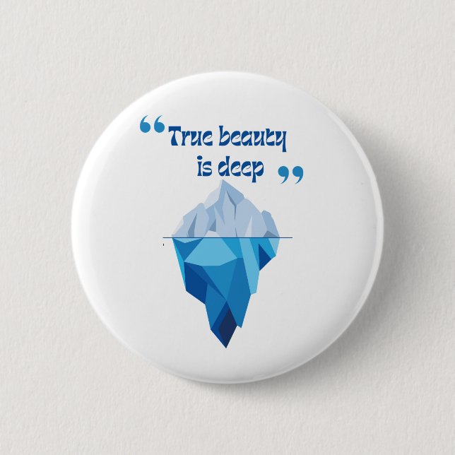 Badge Rond 5 Cm Style profond - Boutons et patchs Iceberg (Devant)